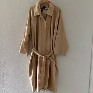 Abercrombie & Fitch Oversized Trench Coat | Tan | XL | Water & Wind Resistant